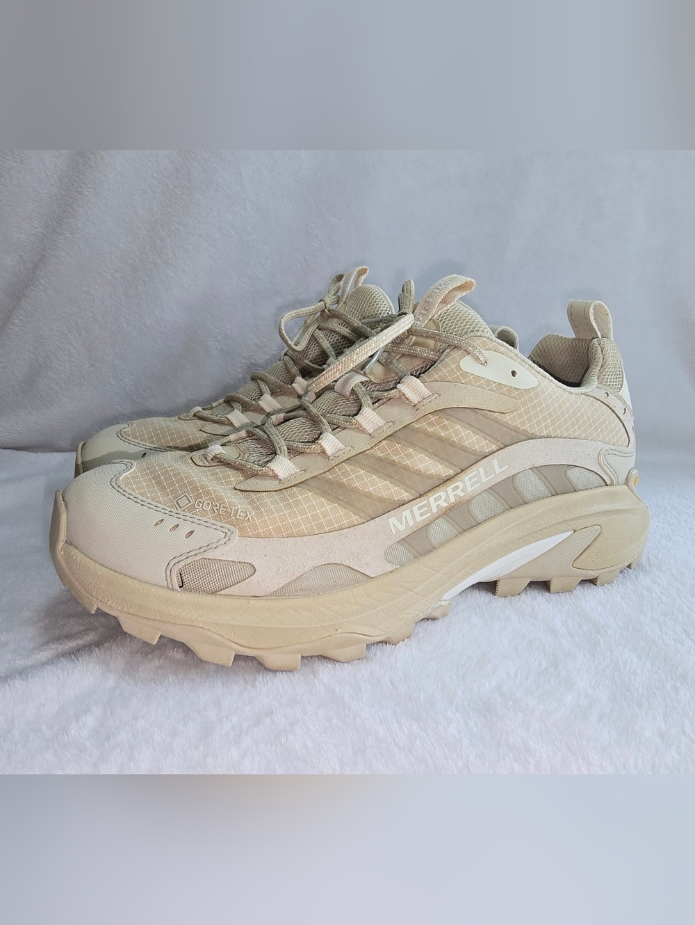 Merrell Moab Speed 2 GORE-TEX Hiking Shoes Tan, womens size 11